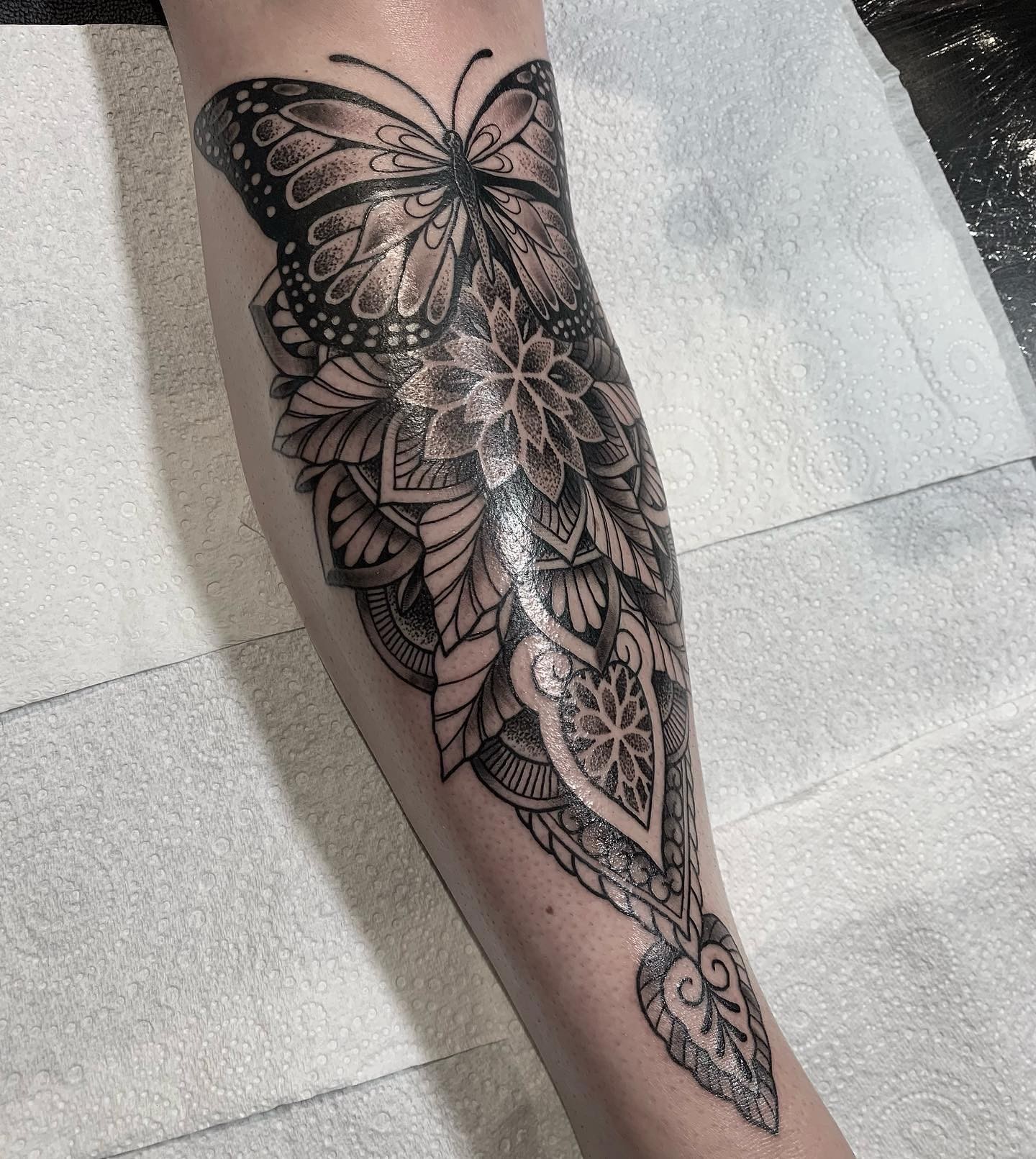 Ornamental Butterfly Tattoo Designs