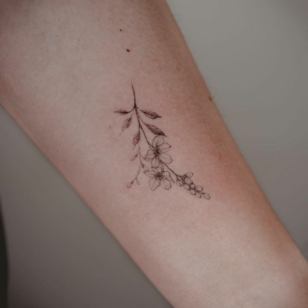 Forget Me Not Flower Tattoo