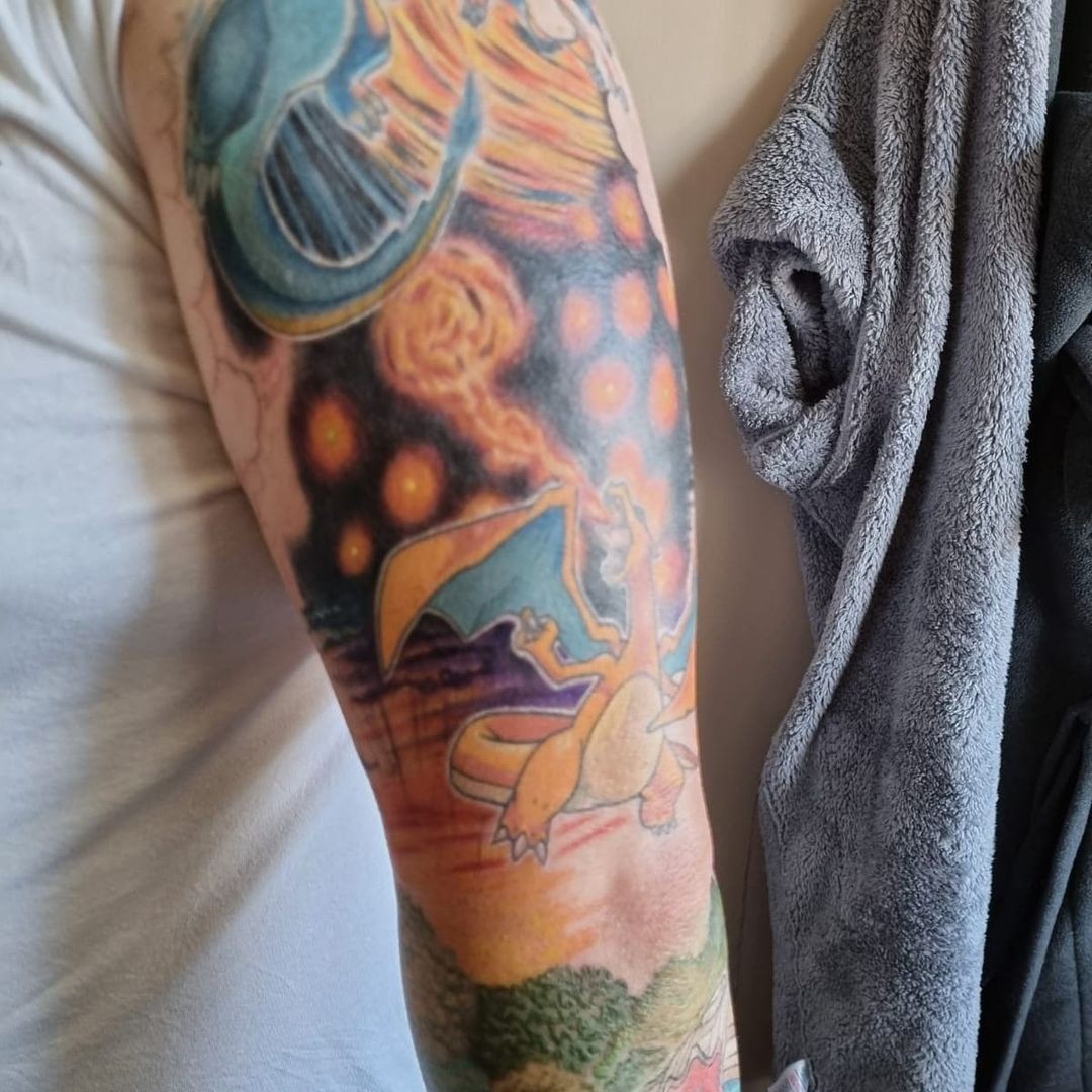 Charizard Tattoo Sleeve