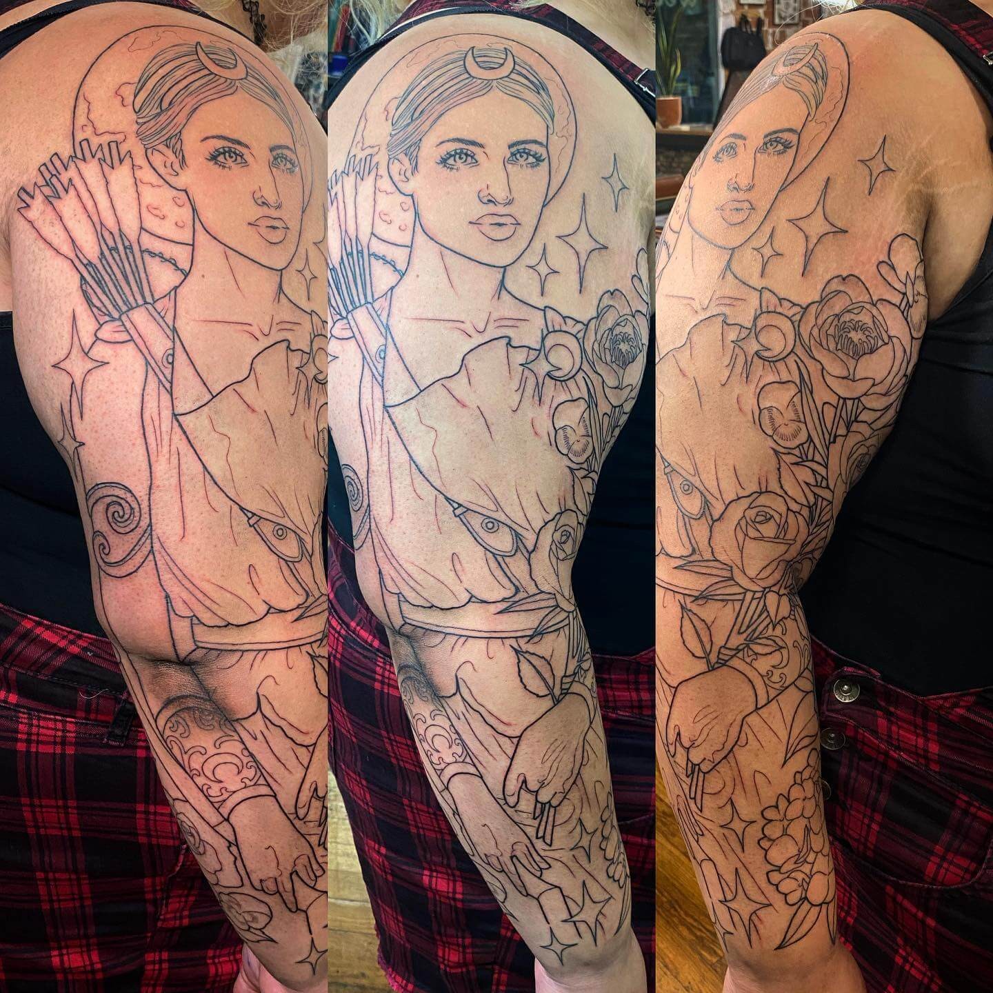 Full Body Artemis tattoo