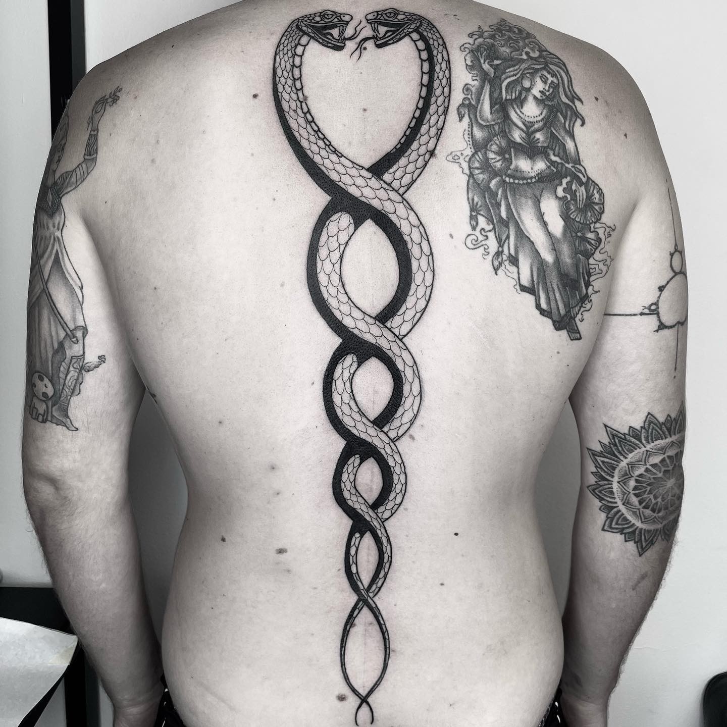 Infinity Snake Tattoo For Men