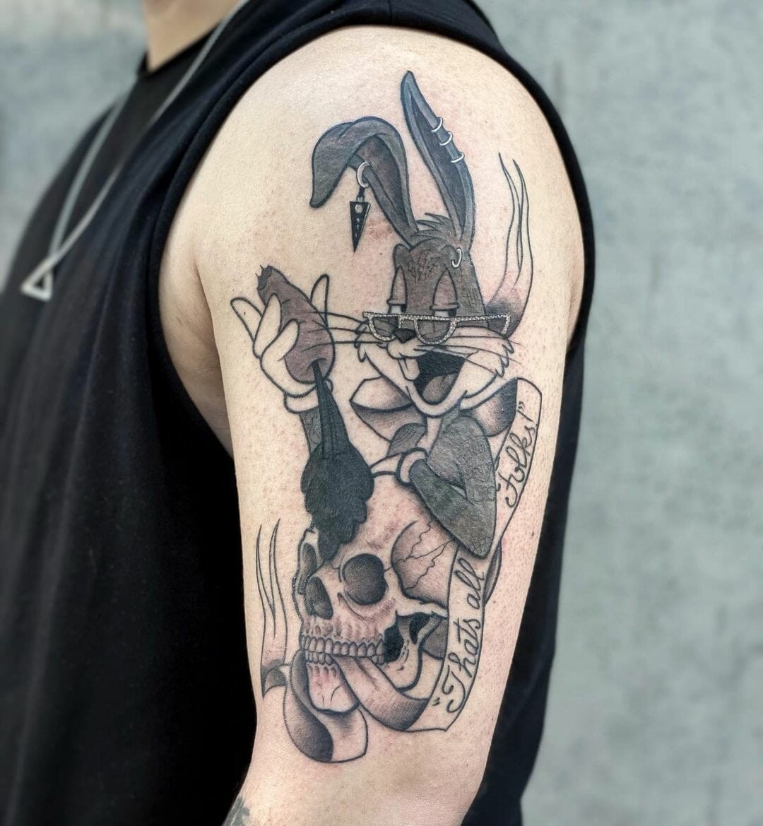 The Modern Bugs Bunny x Looney Tunes Quote Tattoo