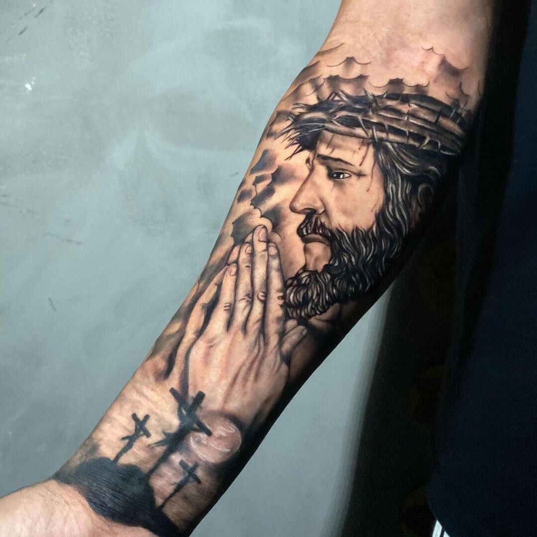 Jesus Tattoos With Cross