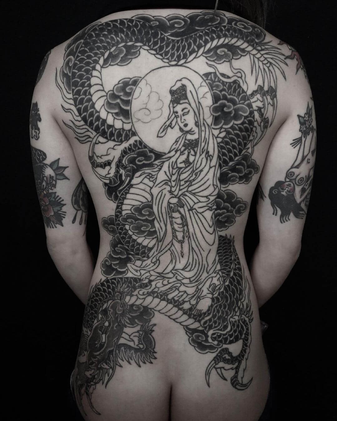 Full Back Tebori Tattoo