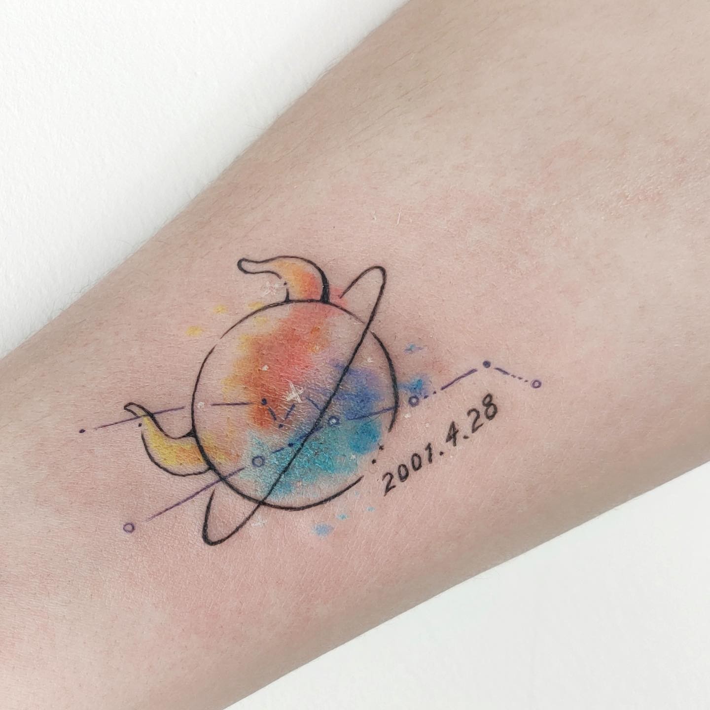 Planet Venus Taurus Tattoo