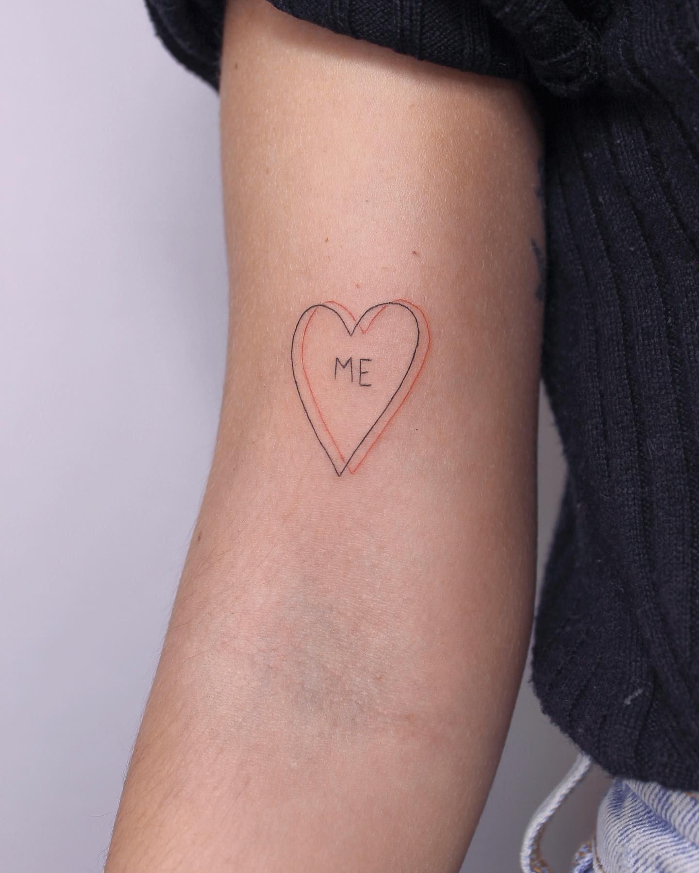 Love Yourself Heart Tattoos For Women