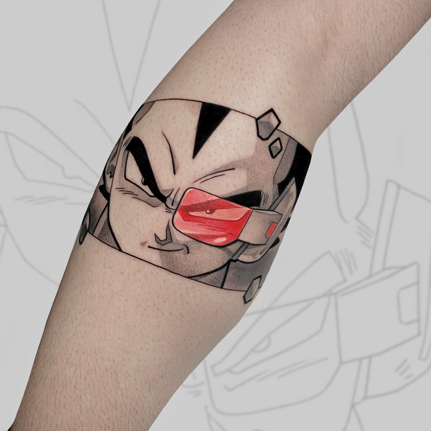 Vegeta Tattoo Sleeve