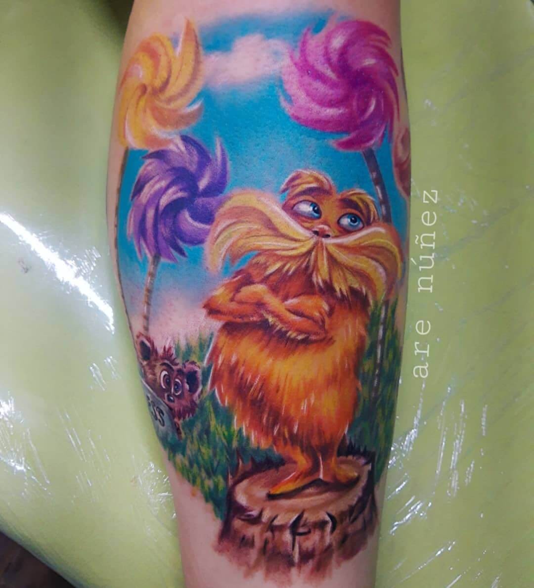 Colourful Lorax Tattoo