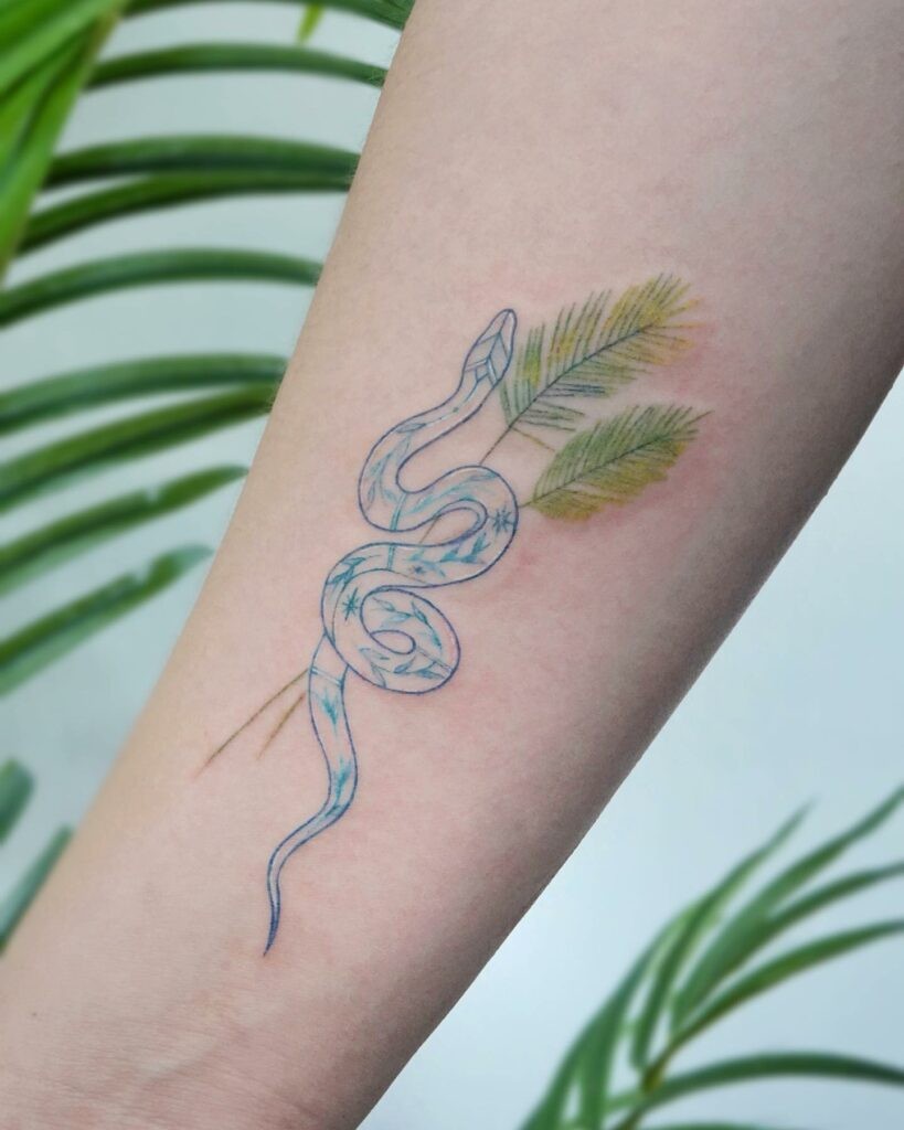 Green Snake Tattoo