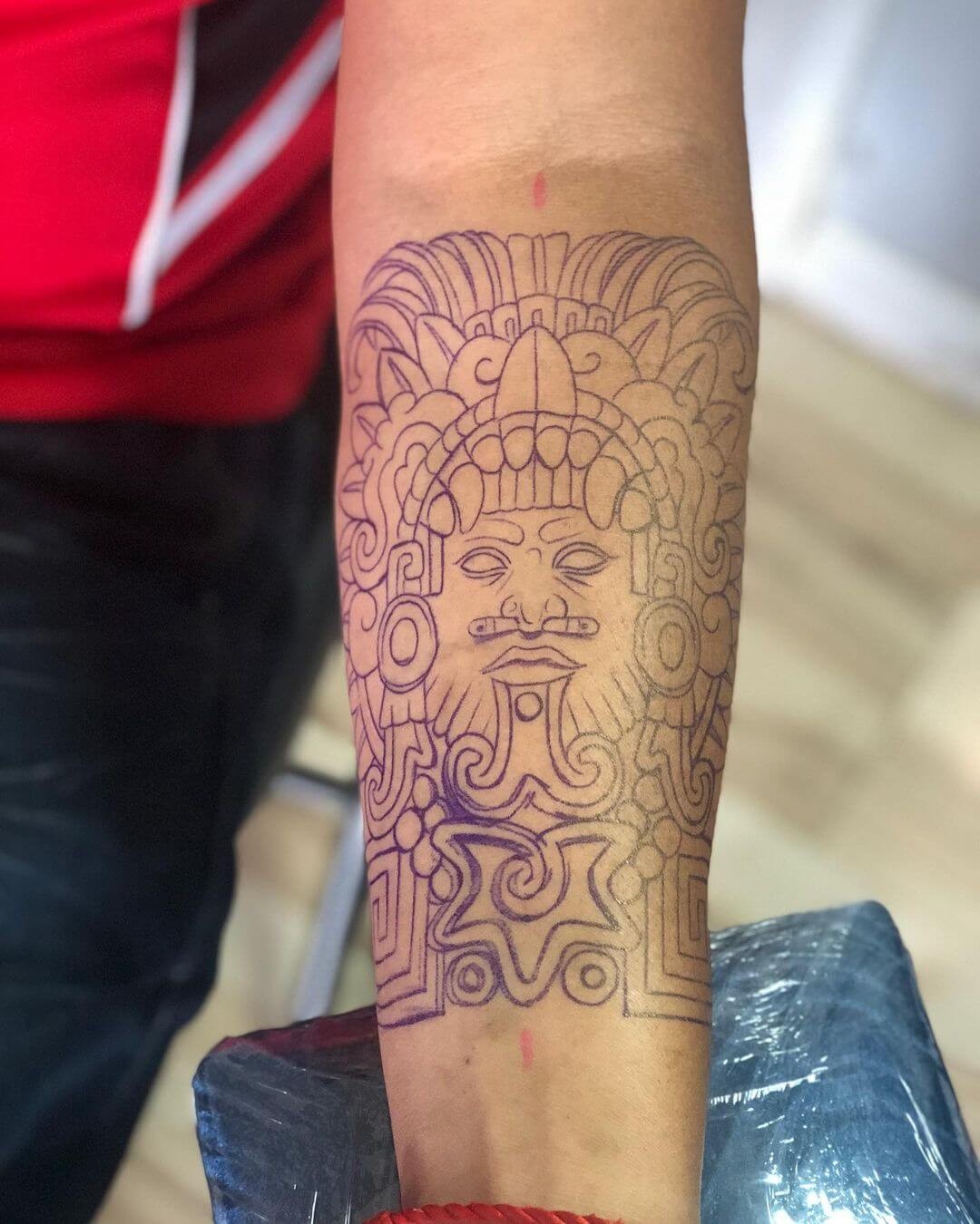 Aztec God Tattoo