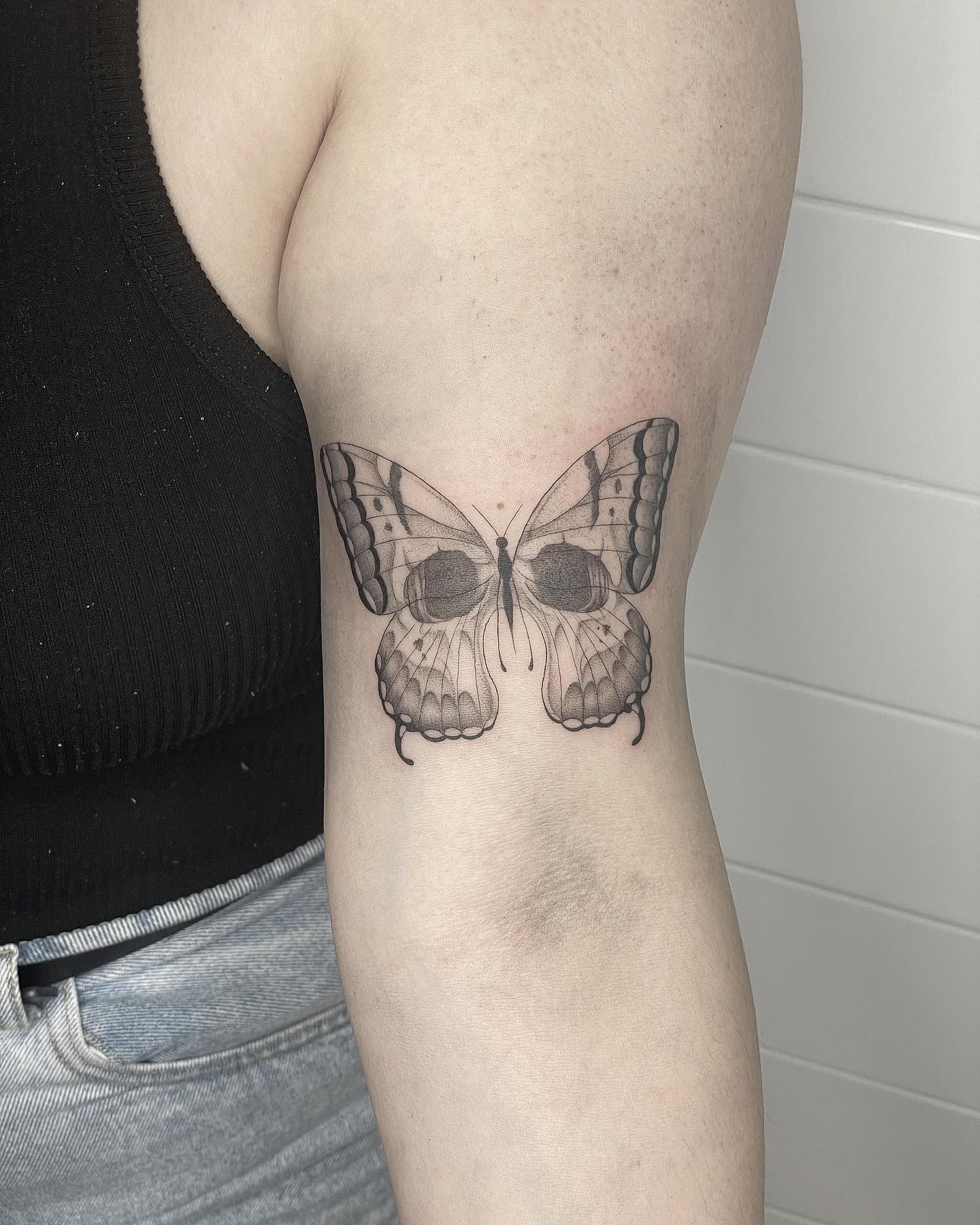 Simple Butterfly Tattoo