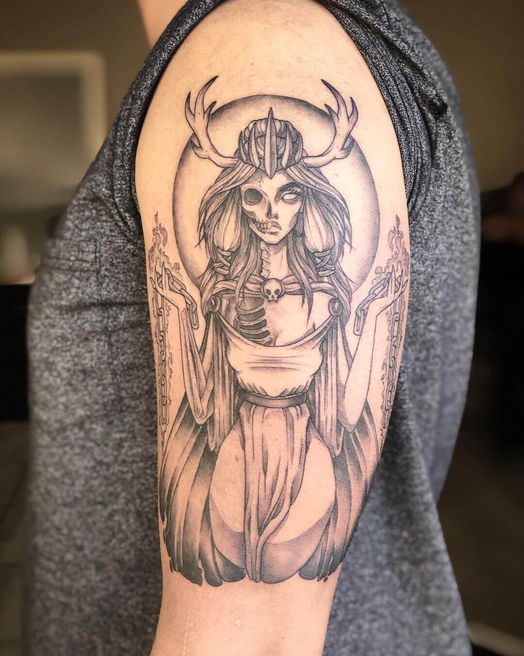 Scary Hel Tattoo