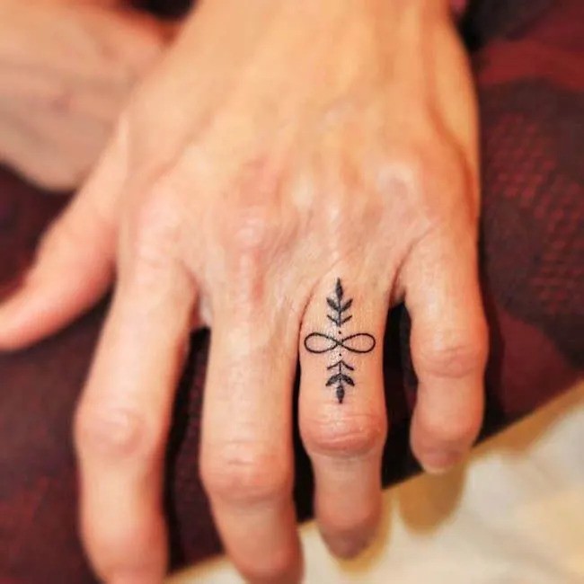 Finger Dot Tattoo