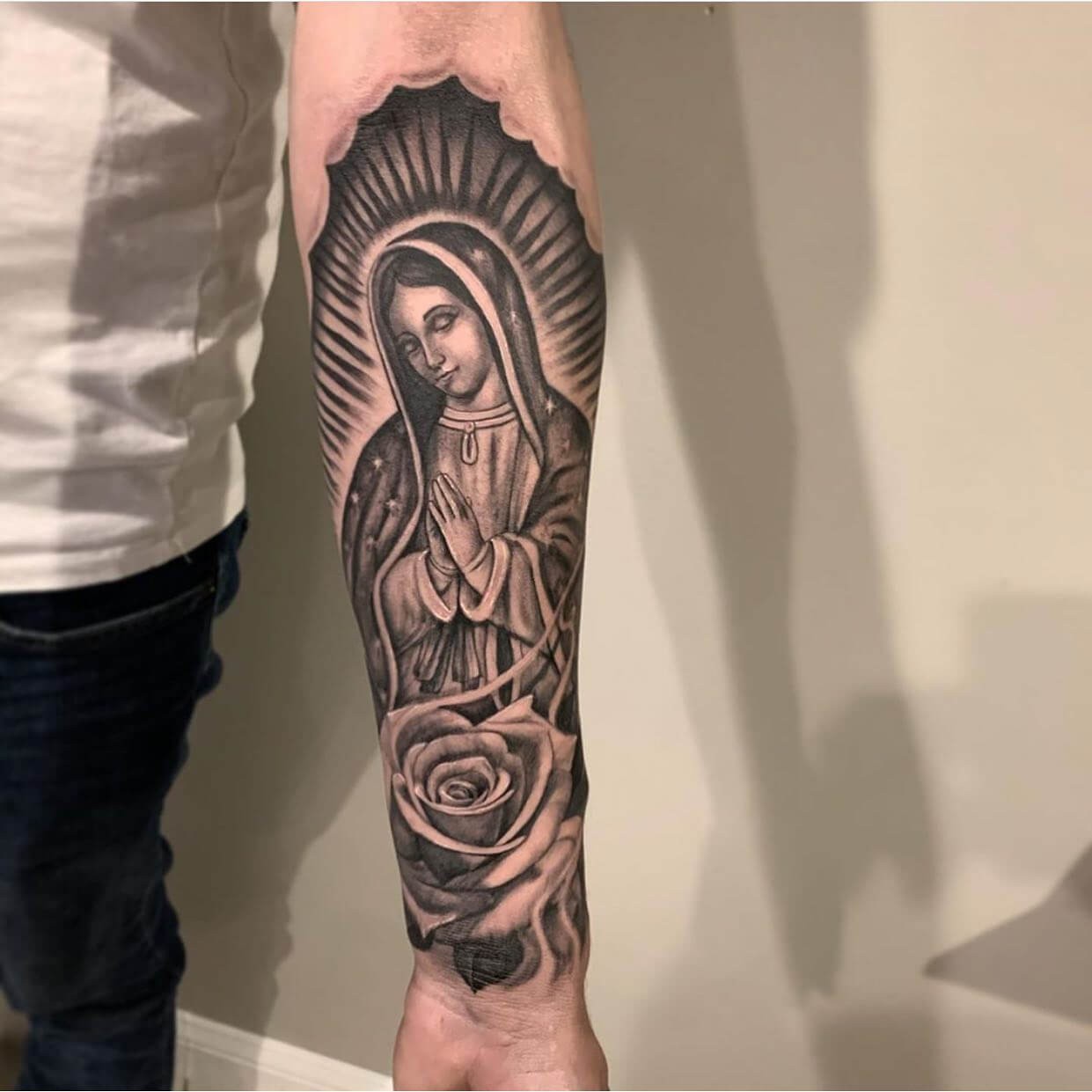 Virgin Mary Tattoo