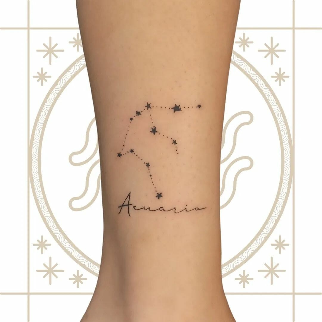 Aquarius Constellation Tattoo