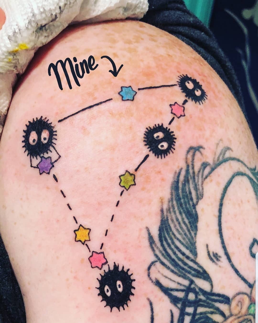 The Studio Ghibli Themed Capricorn Constellation Tattoo