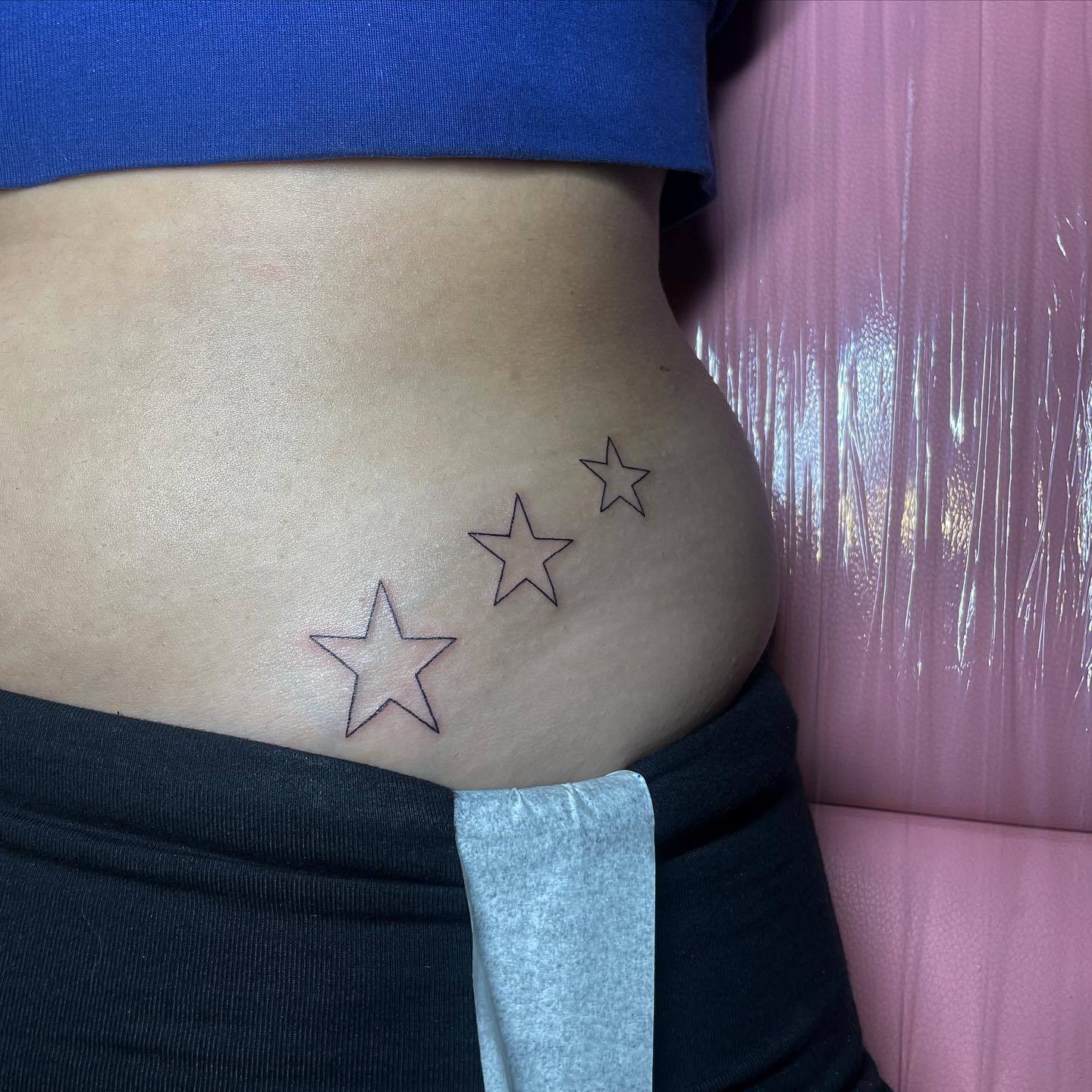 Simple Stars Lined Up Tattoo