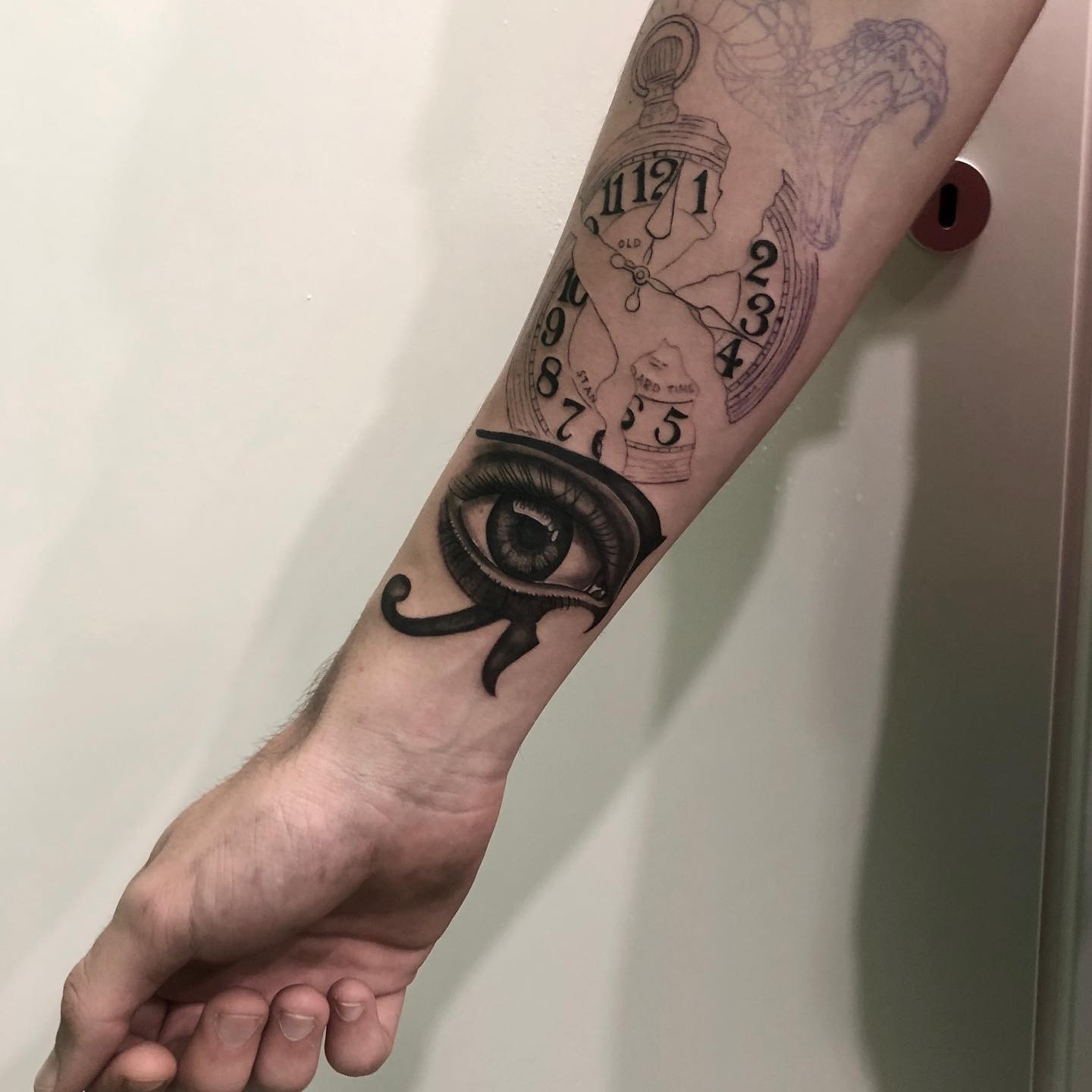 Eye Clock Tattoo