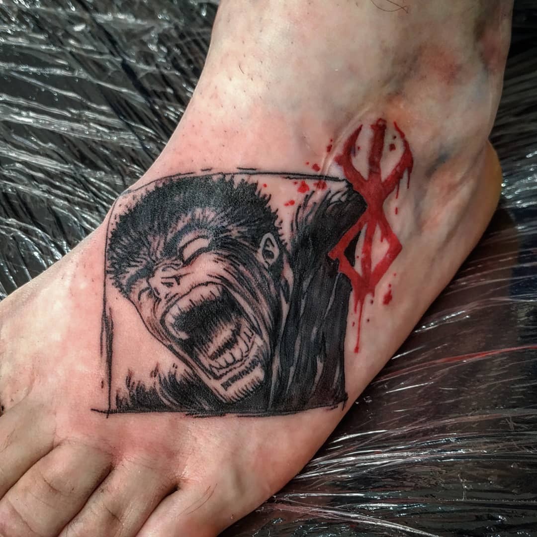 Brand Of Sacrifice With Guts Berserk Tattoo