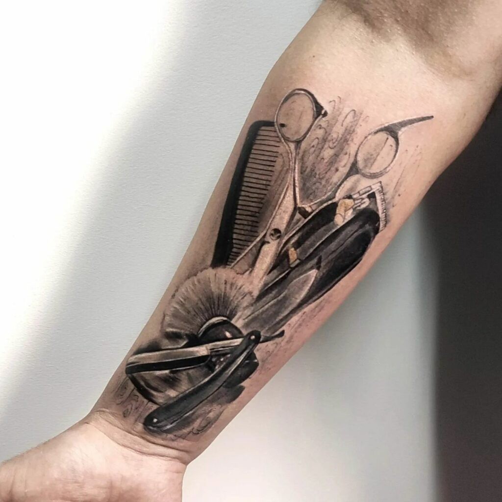 Hairdresser’s Tools Tattoo