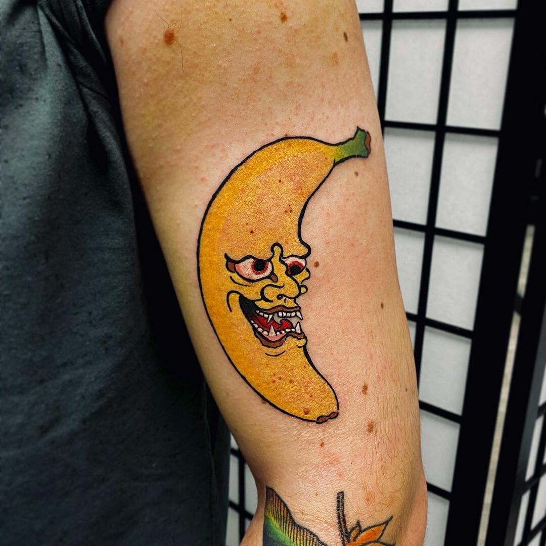 Angry Banana Tattoo