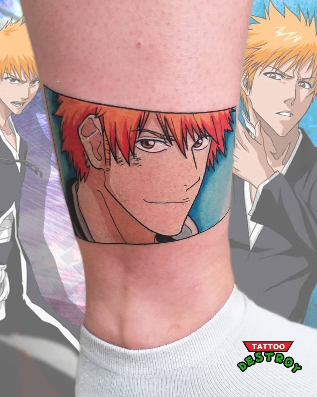 Ichigo Ring Tattoo On Ankle