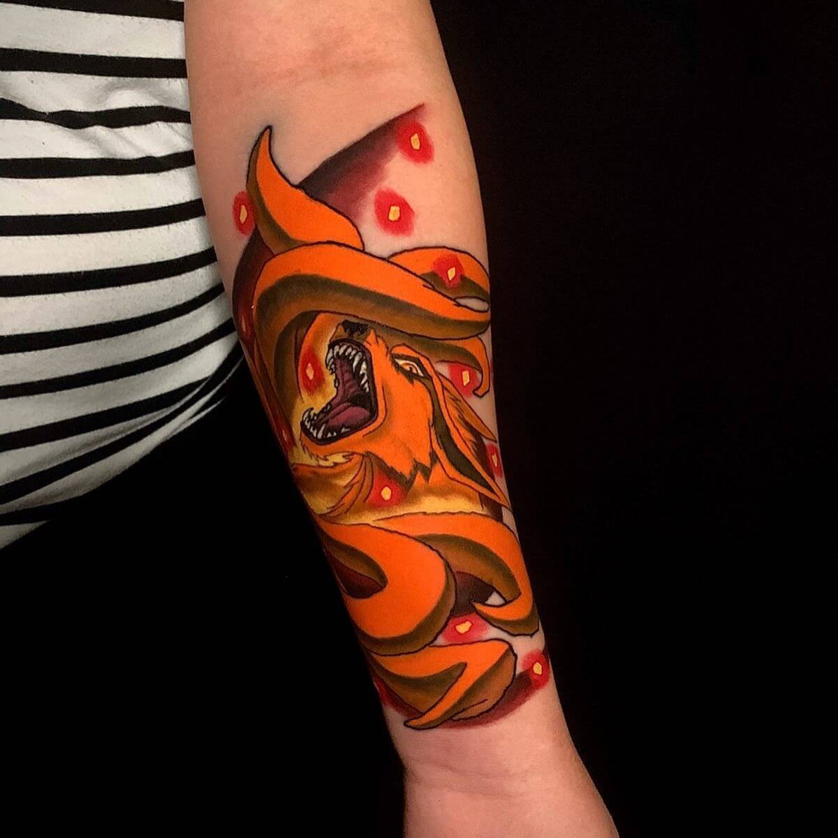 Fire And Kurama Tattoo