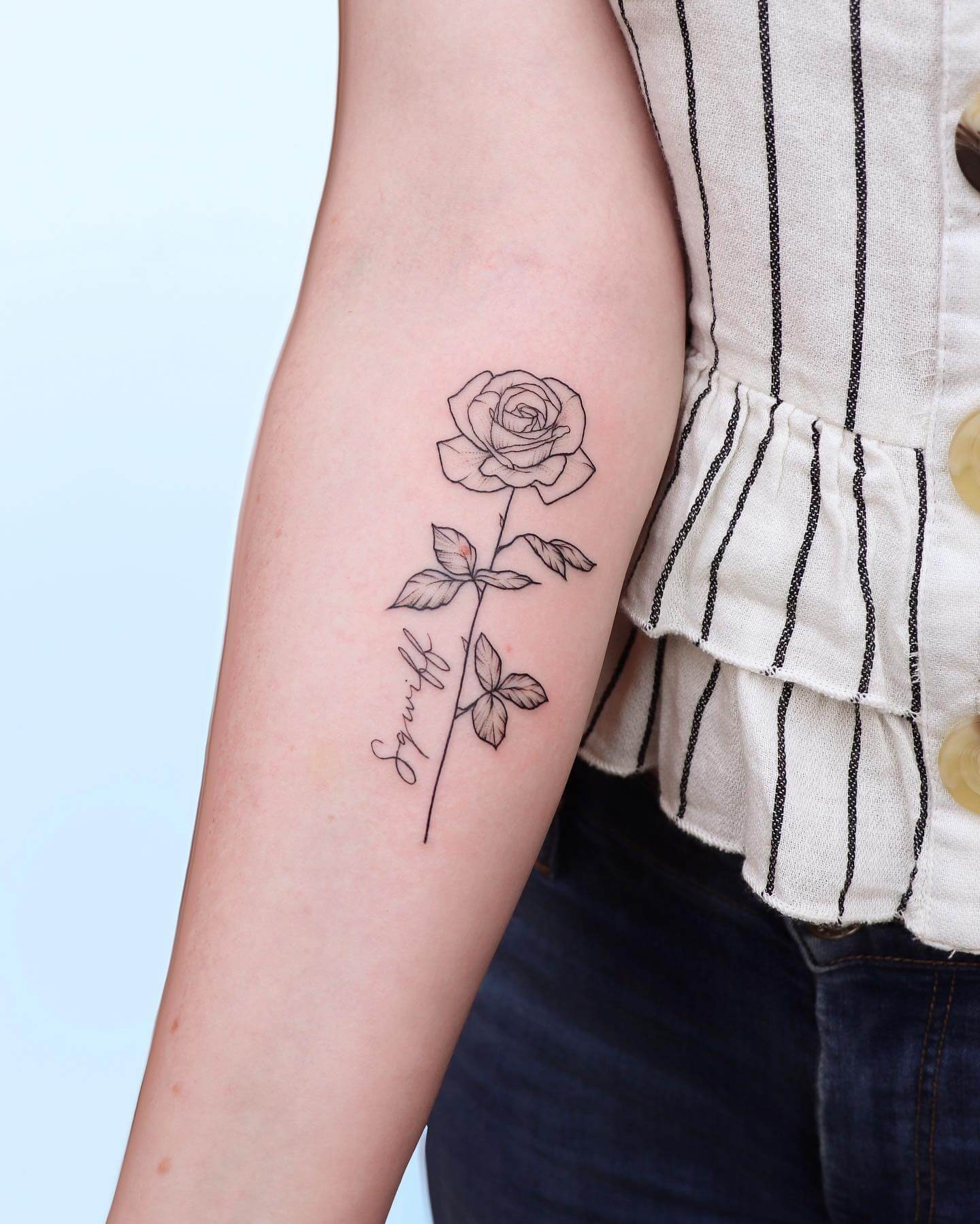 Remembrance Rose Memorial Tattoo