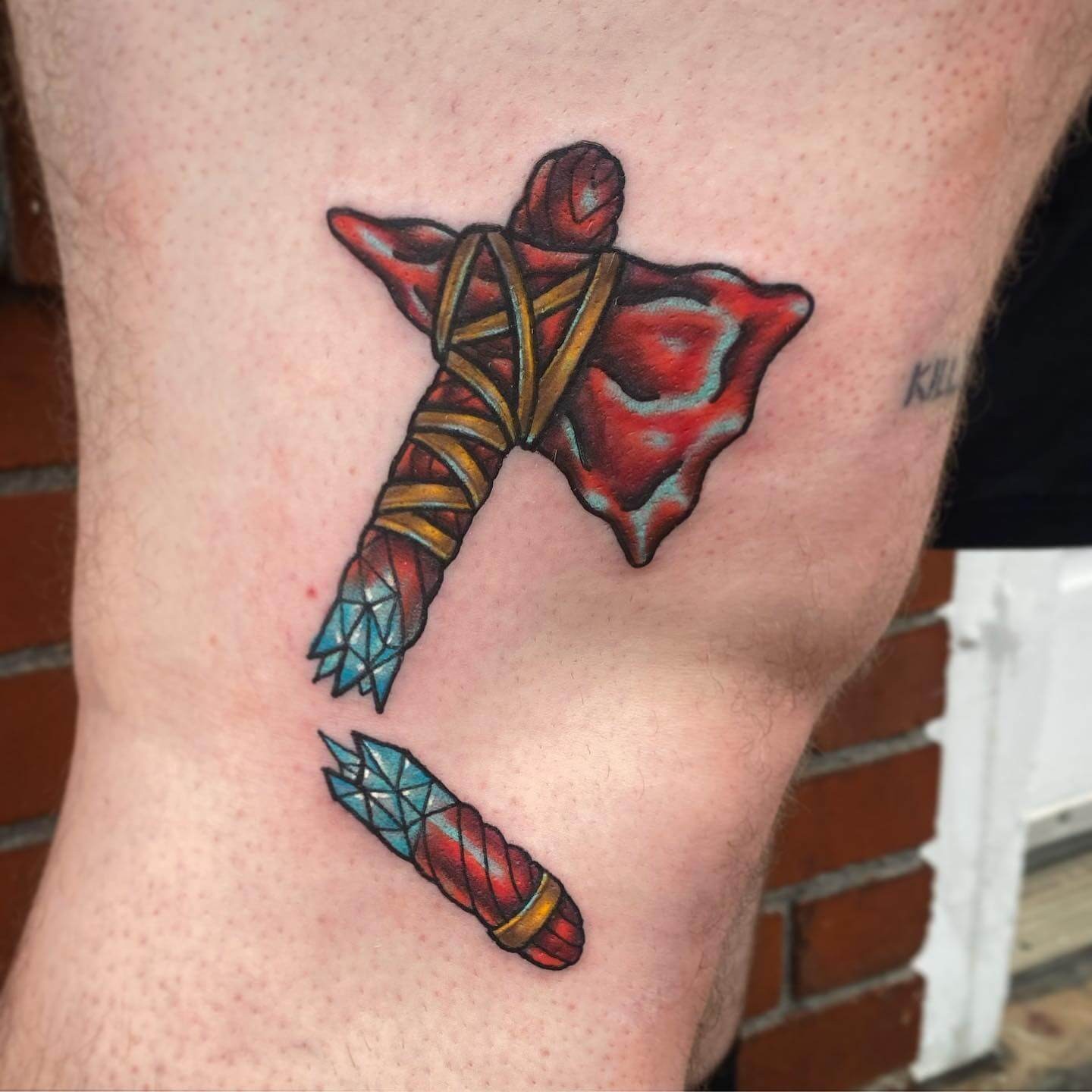 Broken Tomahawk Braves Tattoo