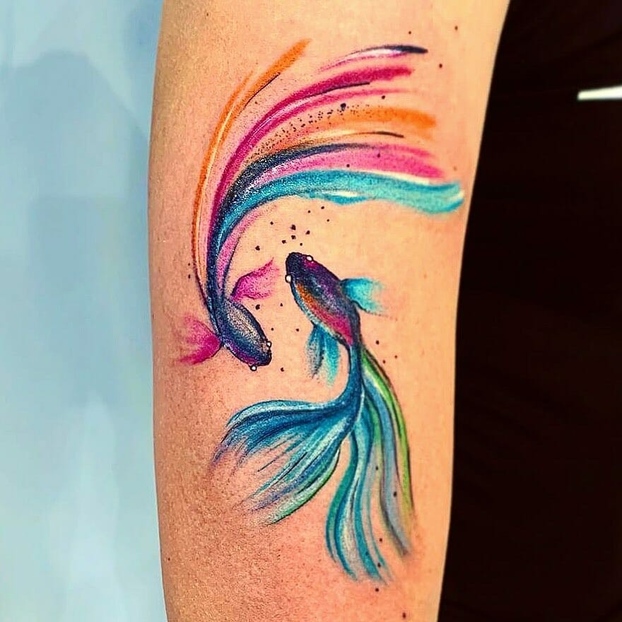 Beautiful Pisces Tattoo