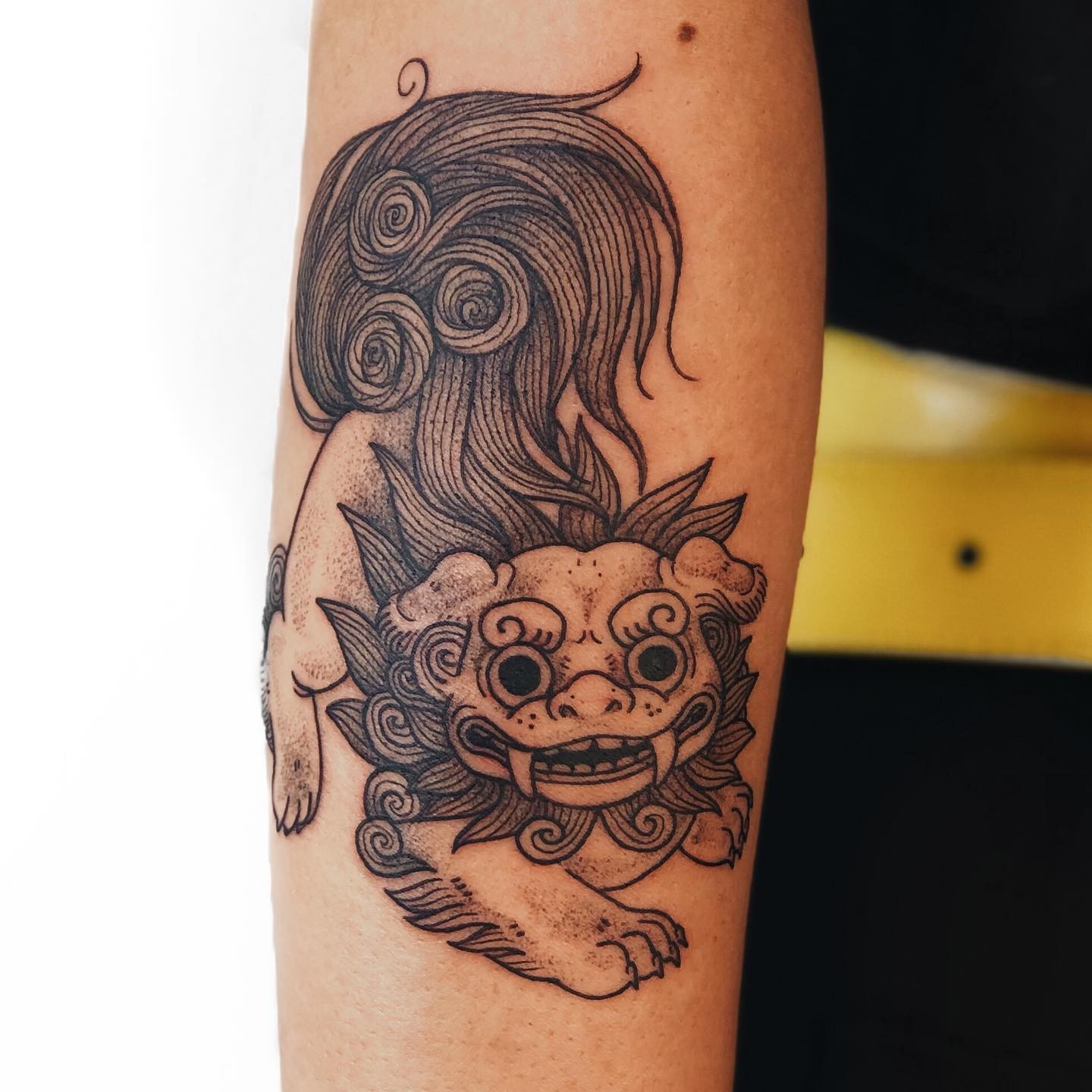 Cute Foo Dog Tattoo Designs