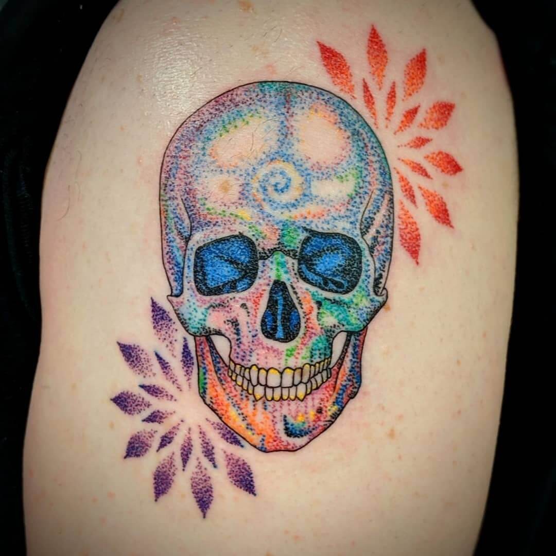 Day Of The Dead: Candy Skull Tattoo