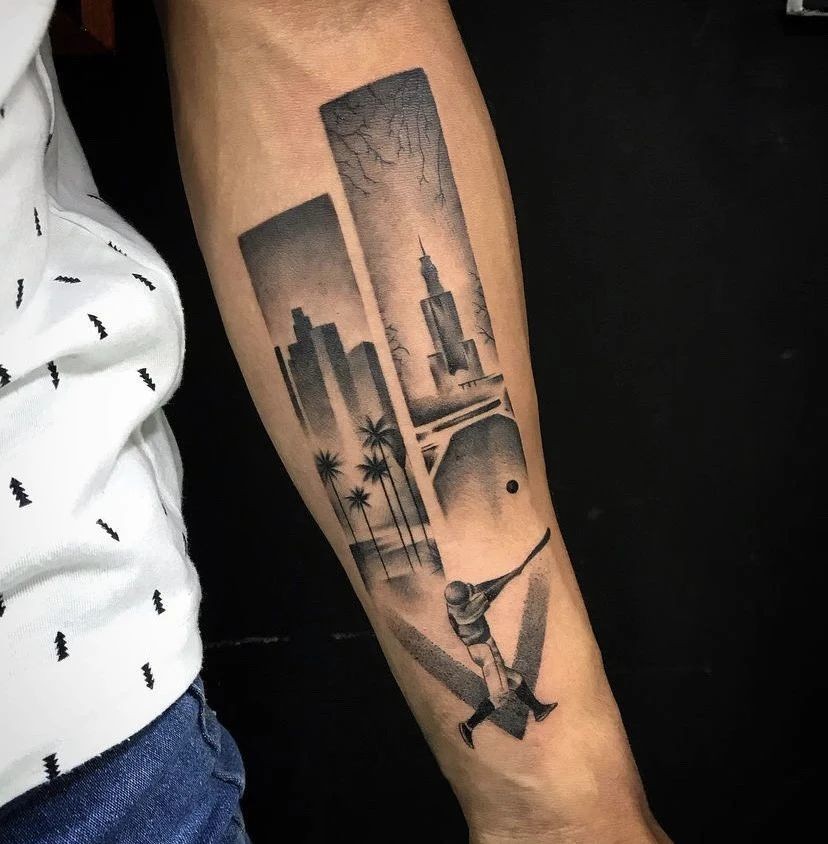 Baseball Theme Tattoos