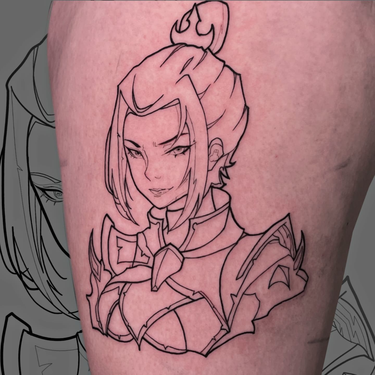 Azula Avatar Tattoo