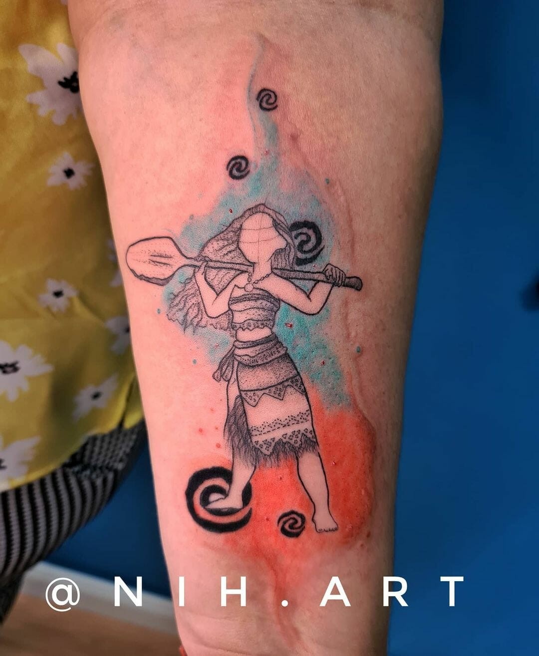 Moana Figure Tattoo