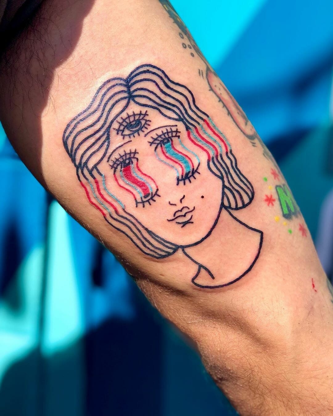 Simple Psychedelic Tattoo