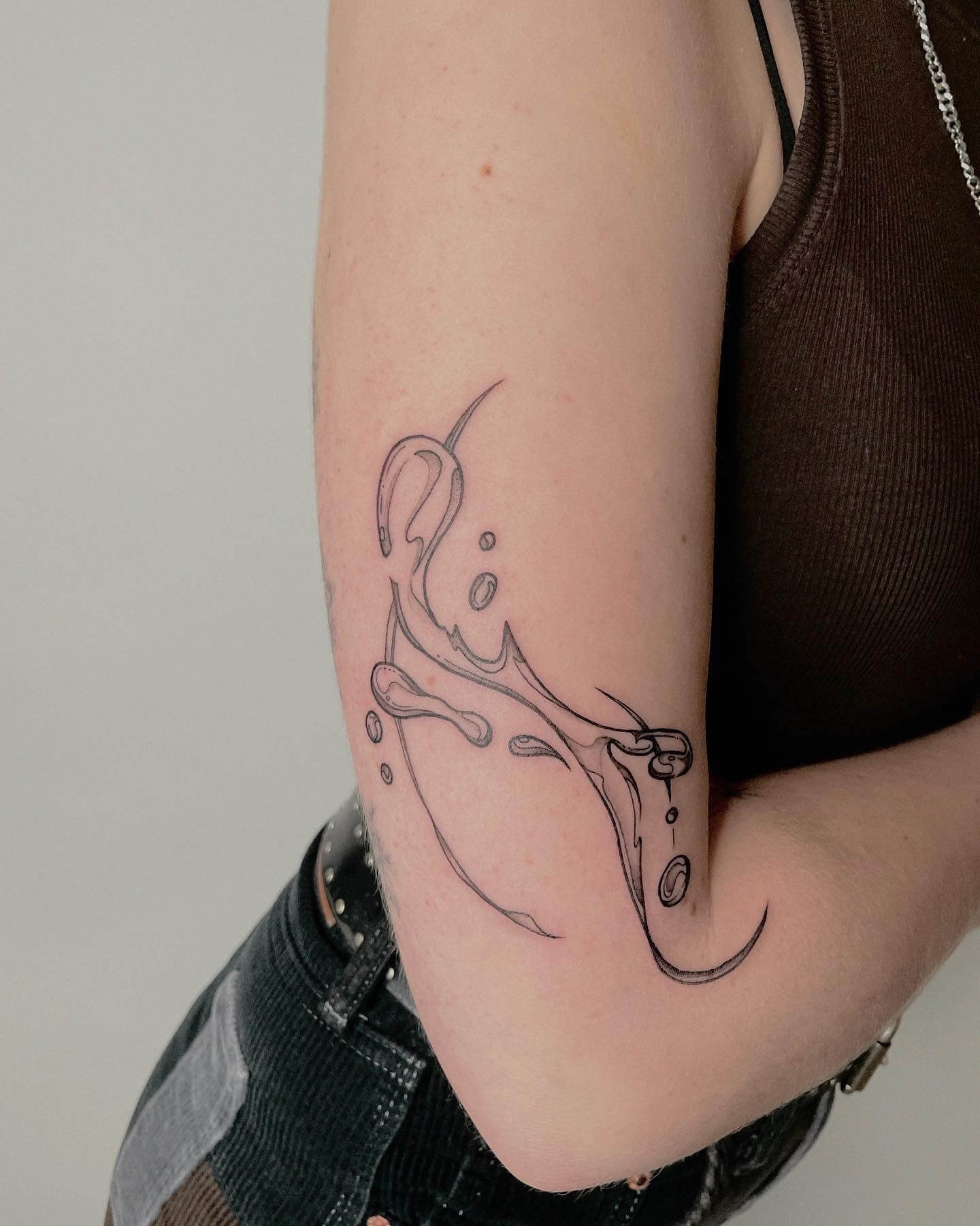 Abstract Bubble Tattoo Ideas