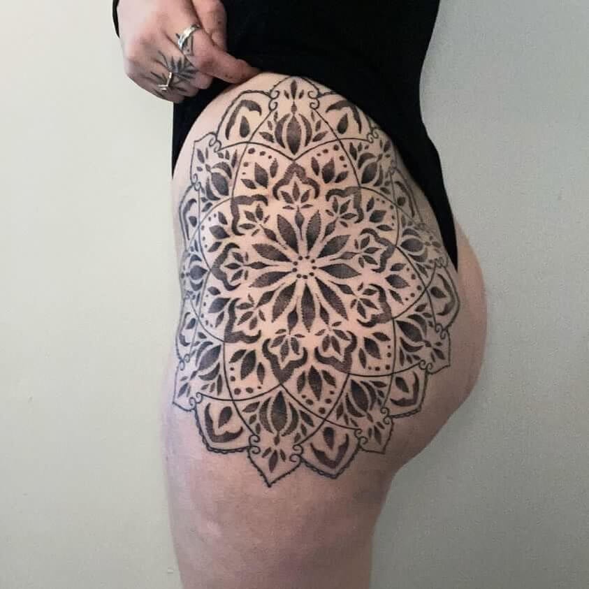 Side Butt Mandala Designs