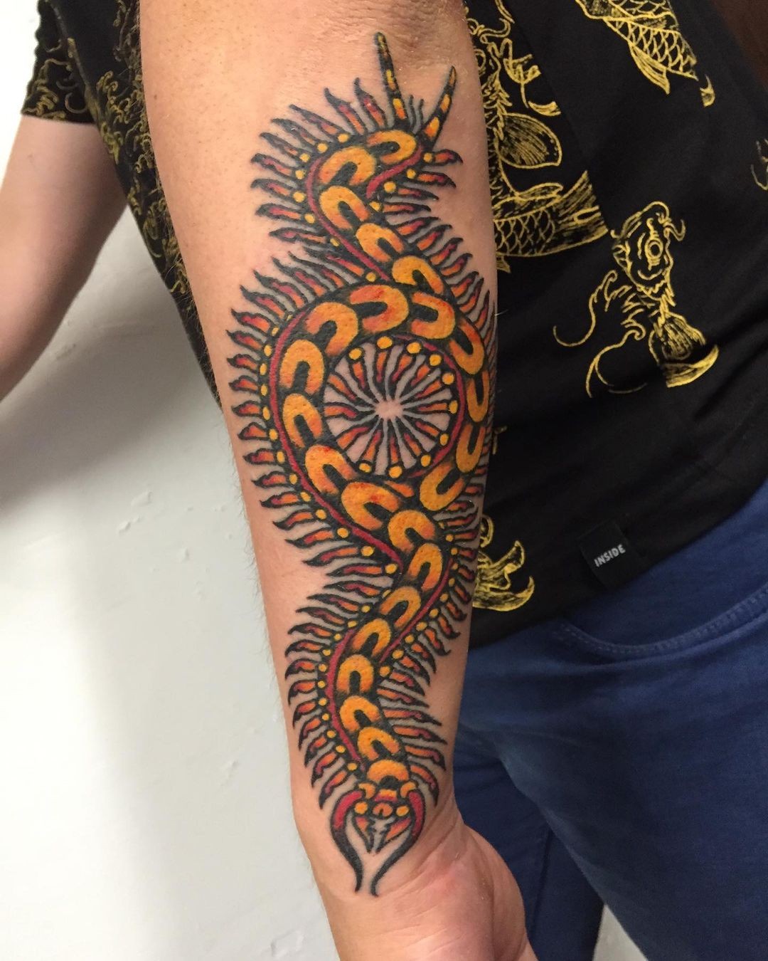 Centipede Tribal Tattoo