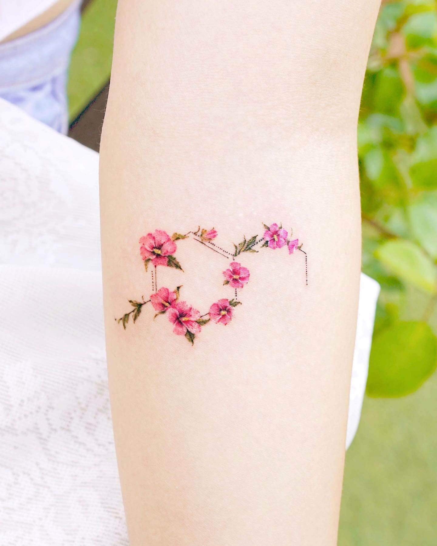 Pink Hibiscus Tattoo