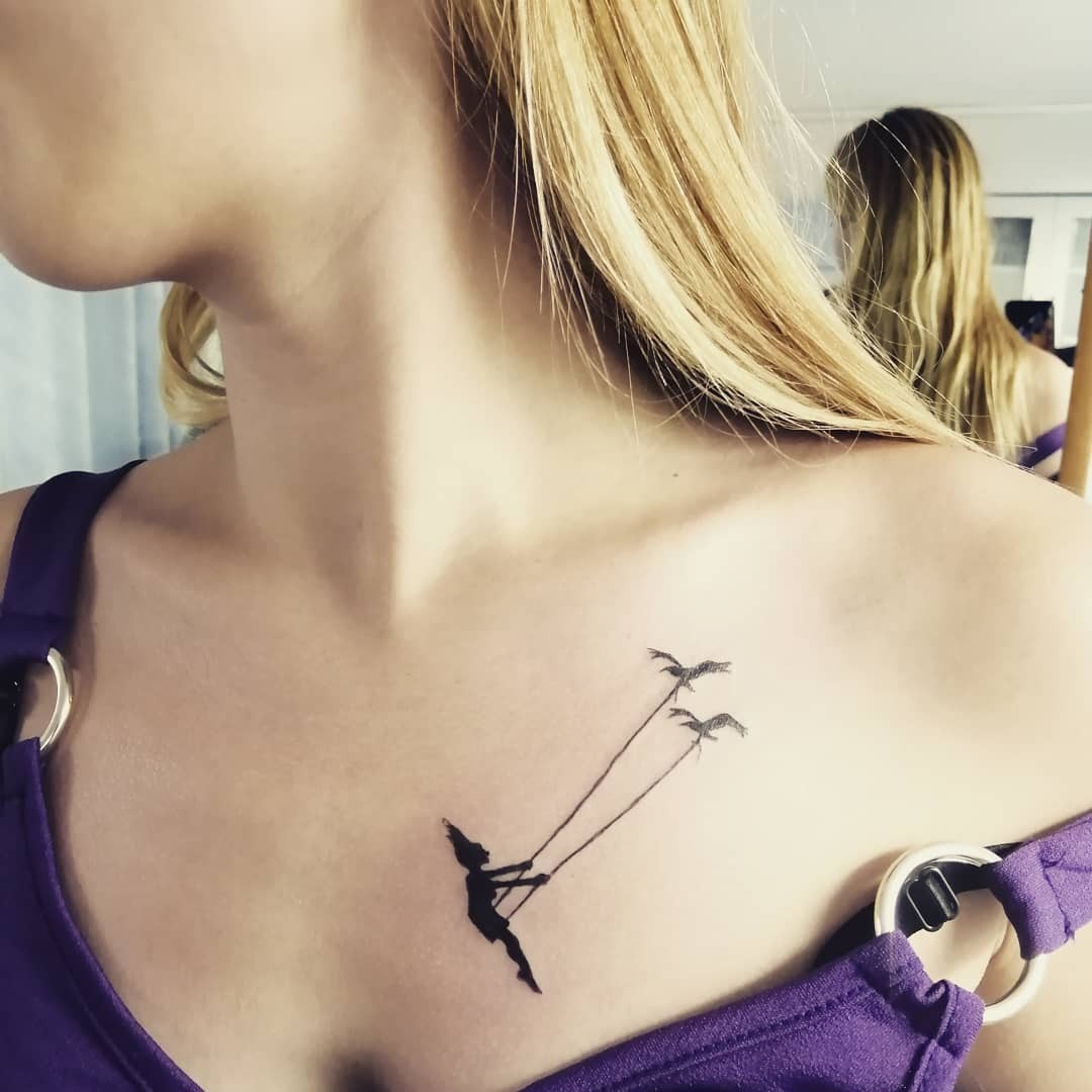 Swinging With The Birds Freedom Tattoo