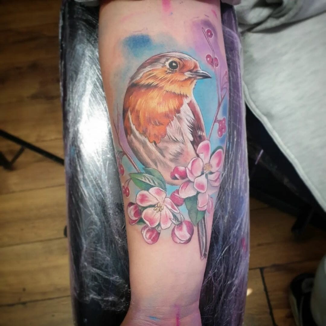 Charming Robin Tattoo