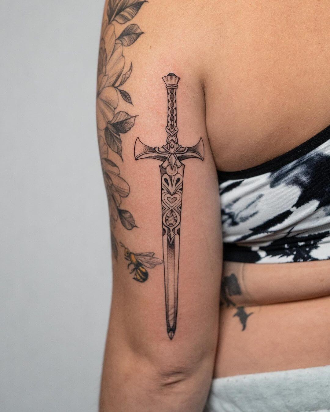 Celtic Sword Tattoo Designs For Women