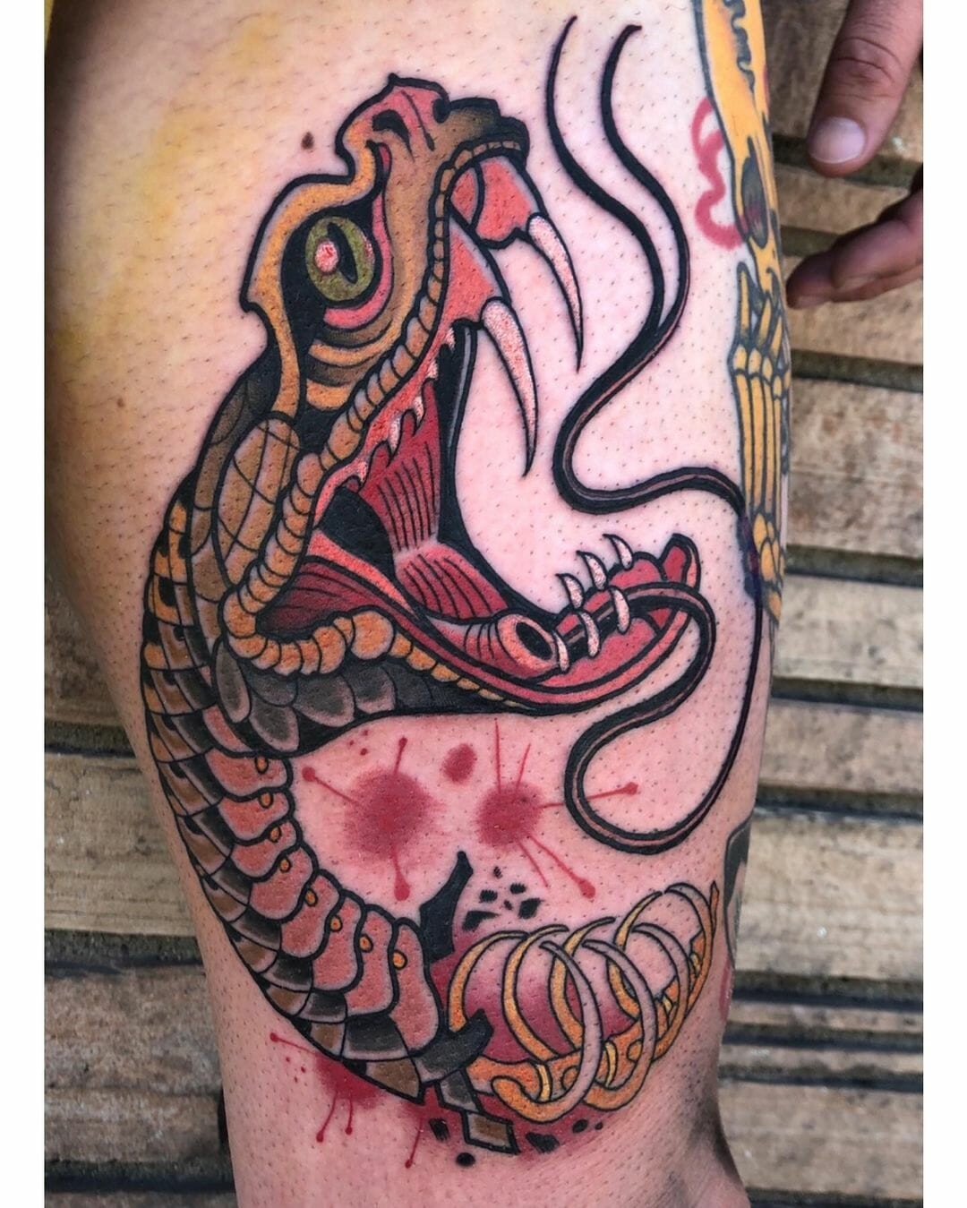 Rattlesnake Head Tattoo Designs