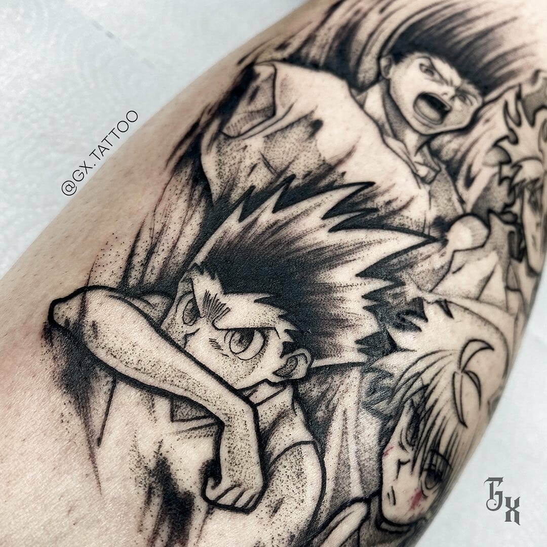 Max Power x Gon x Killua Tattoo