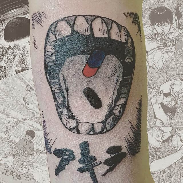 Akira Mouth Tattoo