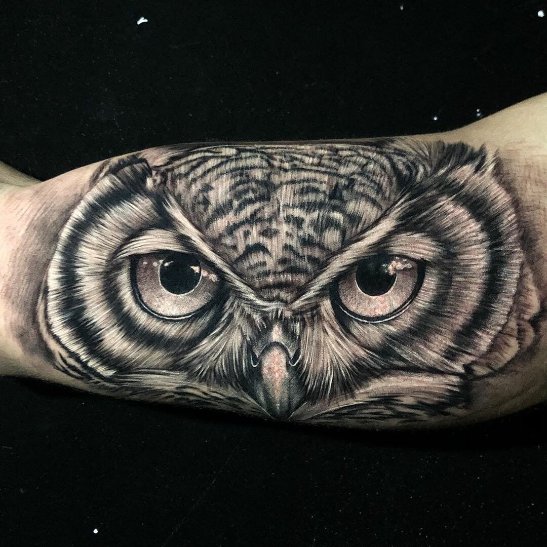 Animal Tattoo Ideas Owl Realistic Tattoo