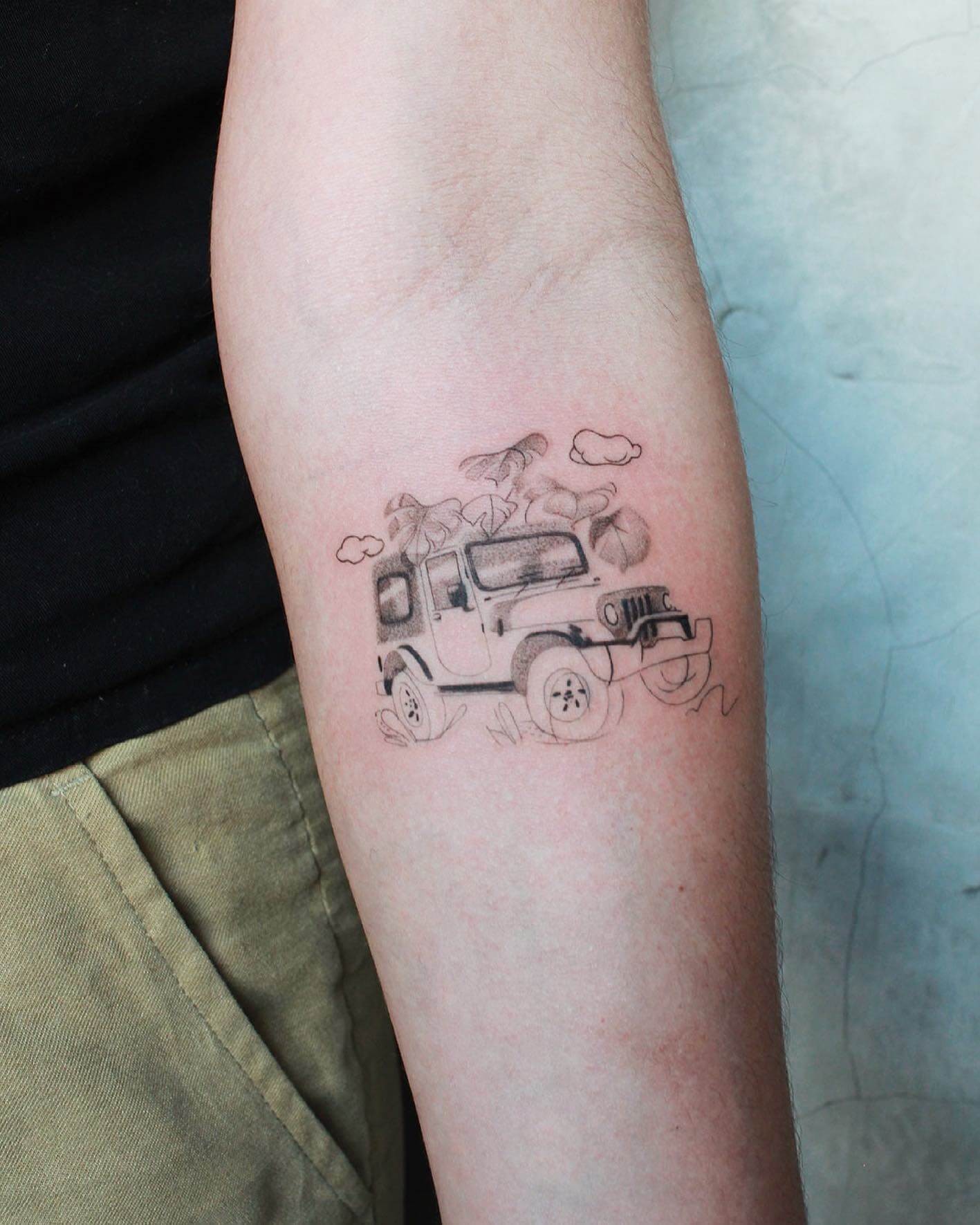 Small Jeep Tattoos