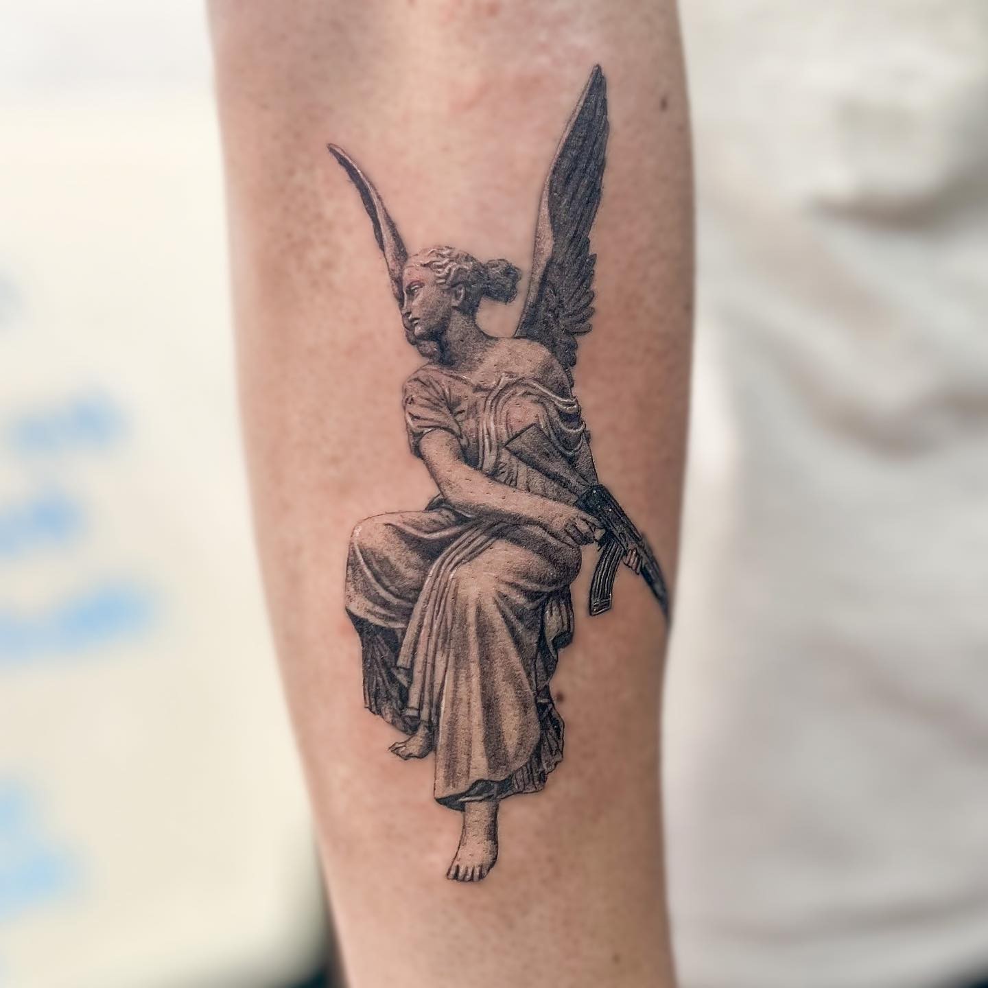 Aesthetic Angel AK 47 Tattoo