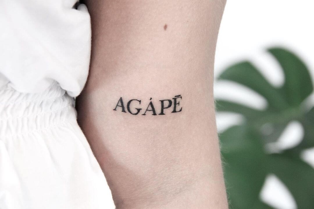 The Bold Feminine Agape Tattoo